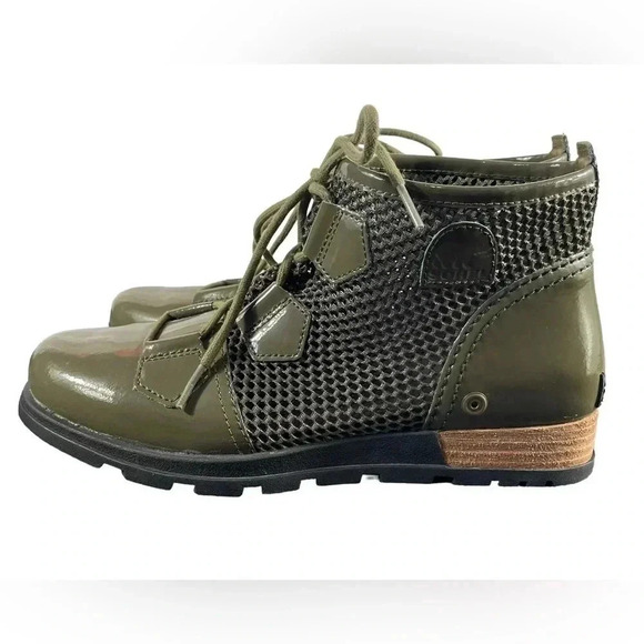 Sorel  Major Lace Ankle High Leather Boots Size 8 - Picture 4 of 6